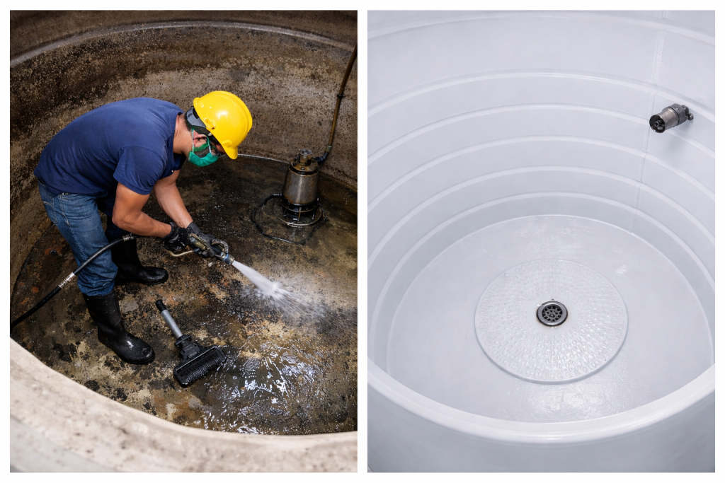 Professional water tank cleaning service in Vadodara for overhead and underground tanks